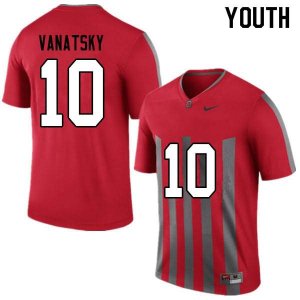 Youth Ohio State Buckeyes #10 Danny Vanatsky Throwback Nike NCAA College Football Jersey Black Friday QTX8644YN